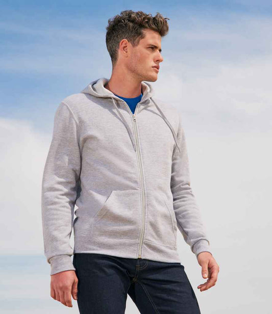SOL'S Stone Zip Hooded Sweatshirt | Grey Marl
