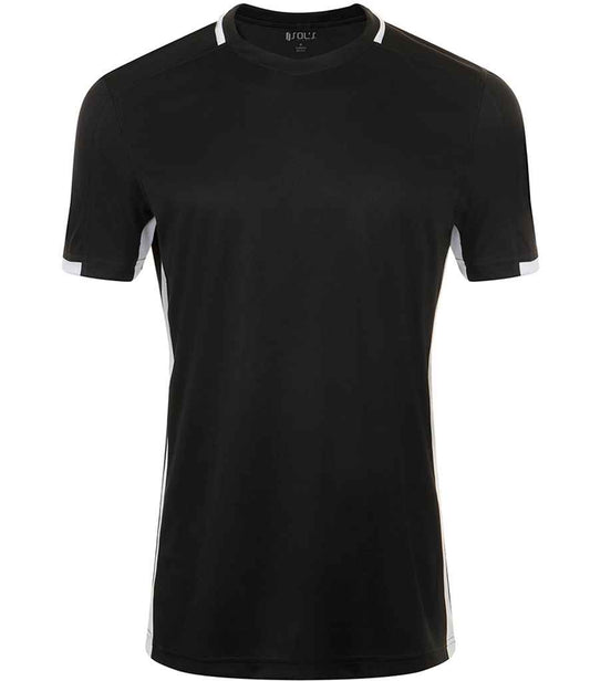 SOL'S Classico Contrast T-Shirt | Black/White