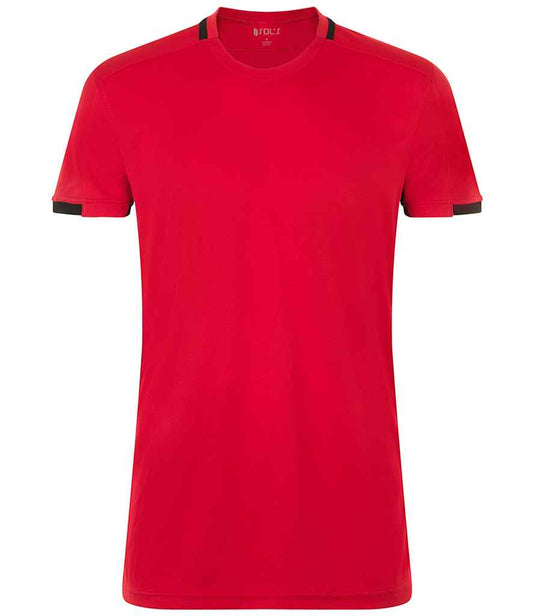 SOL'S Classico Contrast T-Shirt | Red/Black