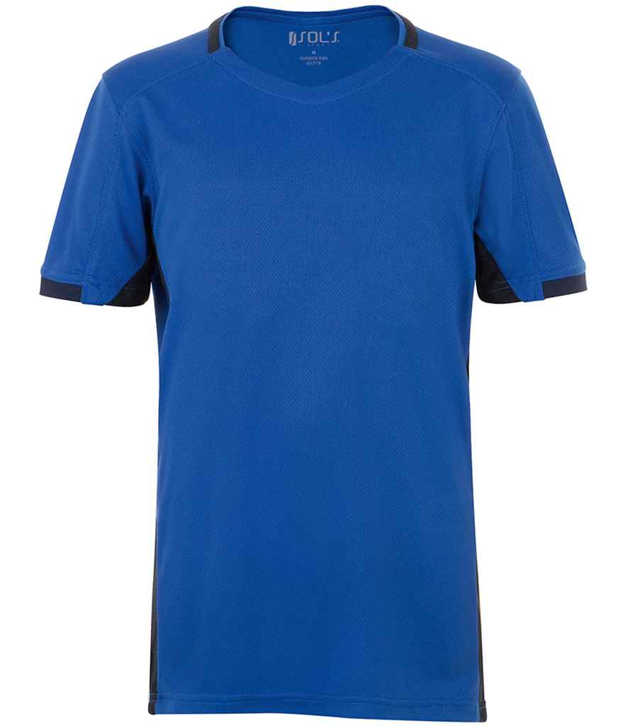 SOL'S Kids Classico Contrast T-Shirt | Royal Blue/French Navy