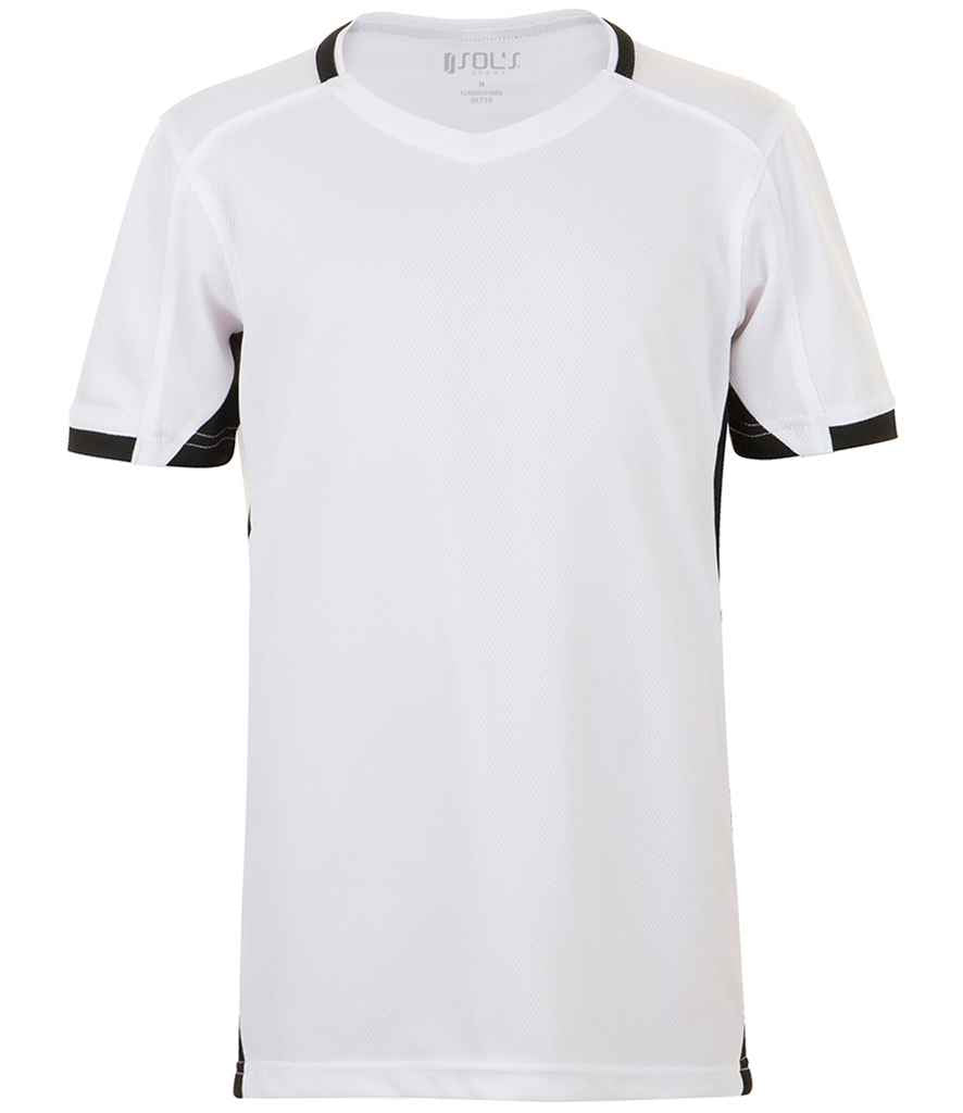 SOL'S Kids Classico Contrast T-Shirt | White/Black