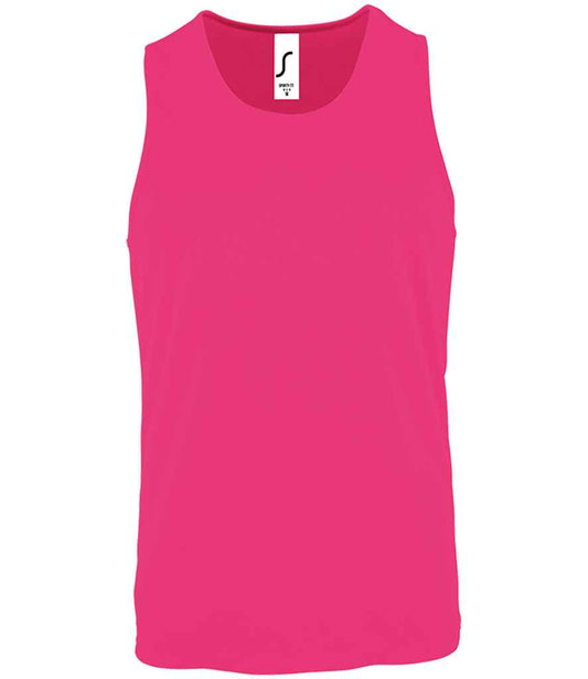 SOL'S Sporty Performance Tank Top | Neon Pink