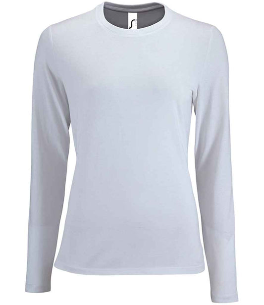 SOL'S Ladies Imperial Long Sleeve T-Shirt | White