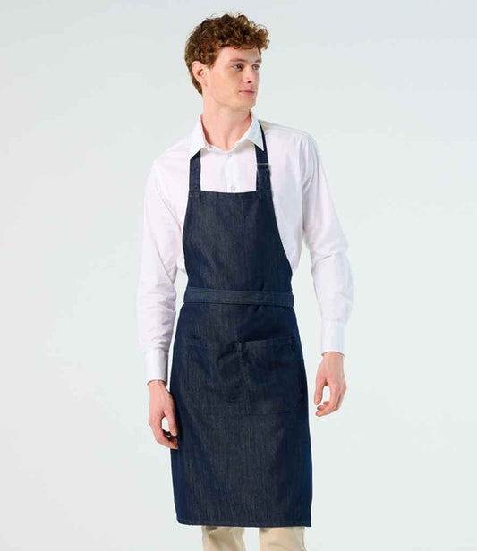 SOL'S Grant Denim Bib Apron with Pocket | Denim Brut