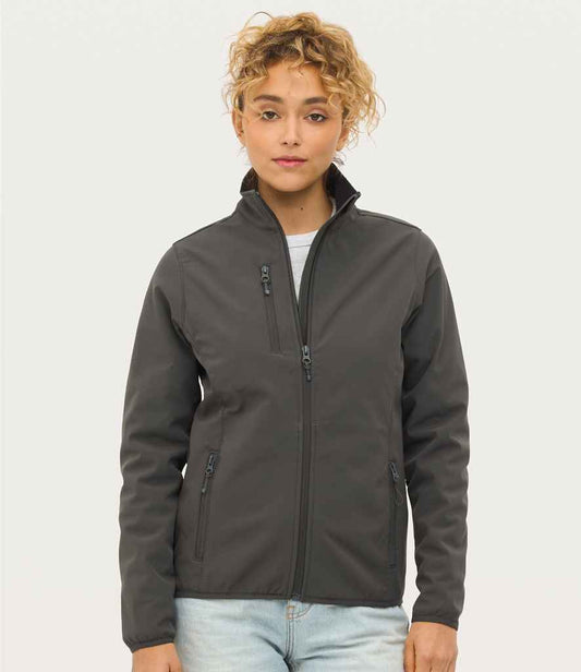 SOL'S Ladies Radian Soft Shell Jacket | Charcoal