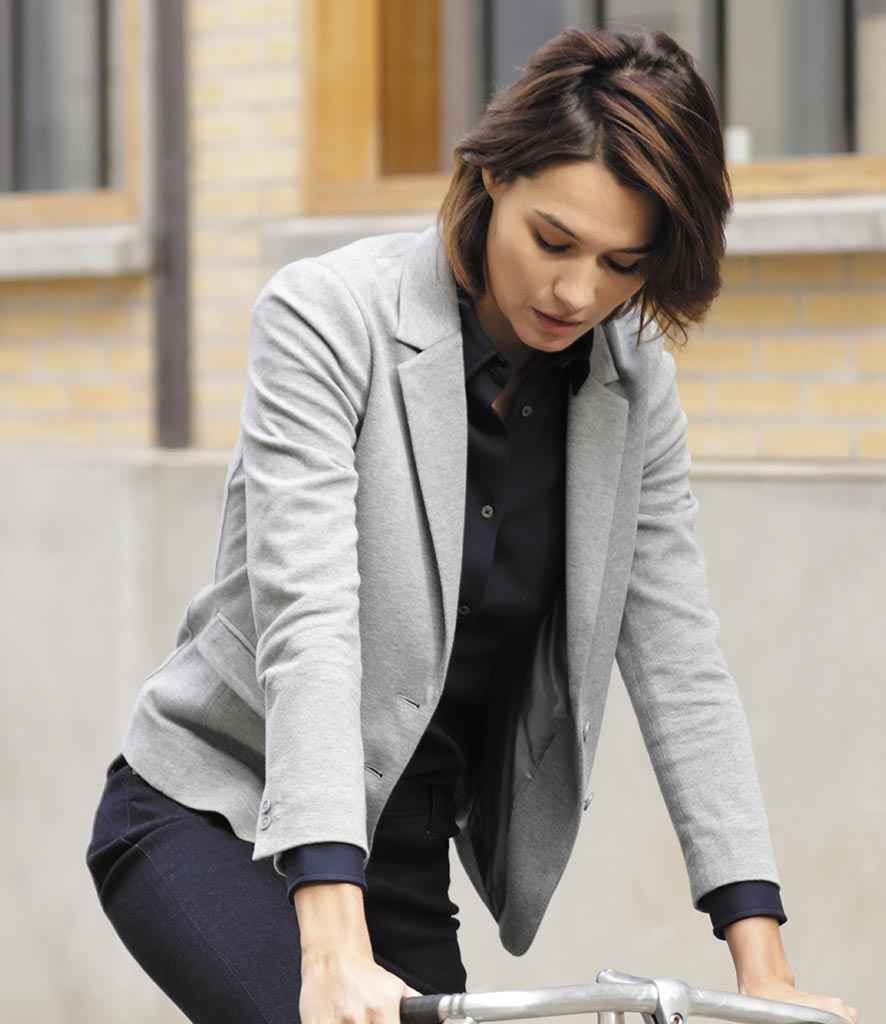 NEOBLU Ladies Marcel Piqué Blazer | Grey Marl