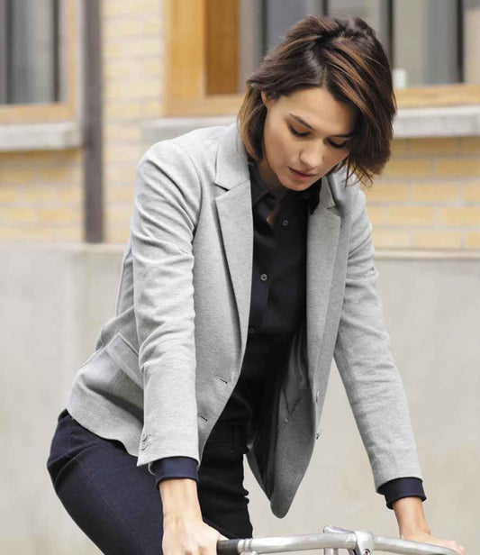 NEOBLU Ladies Marcel Piqué Blazer | Grey Marl
