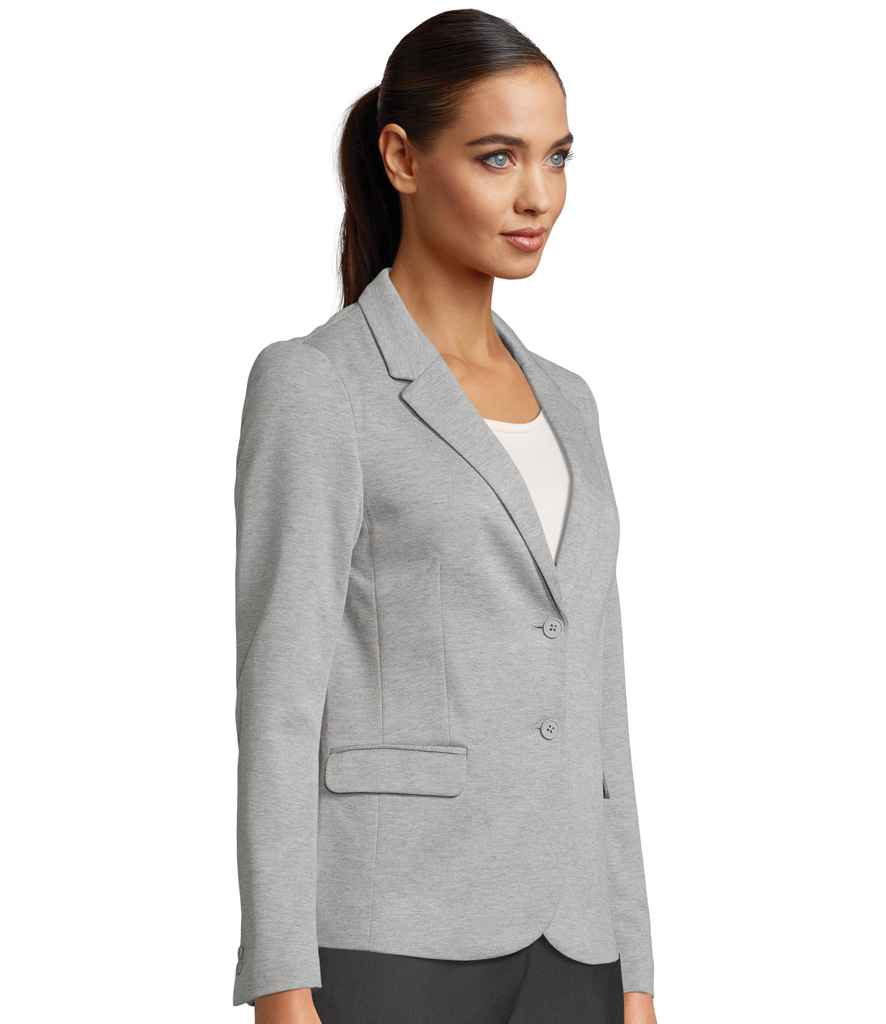 NEOBLU Ladies Marcel Piqué Blazer | Grey Marl