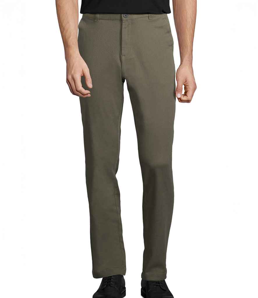 NEOBLU Gustave Chino Trousers | Deep Khaki