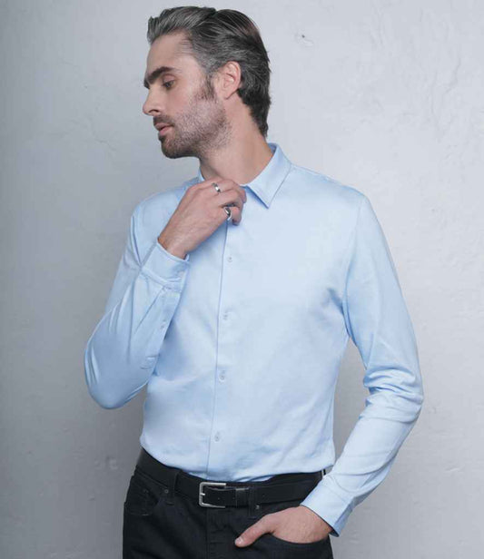 NEOBLU Balthazar Jersey Long Sleeve Shirt | Soft Blue