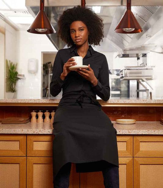 NEOBLU Ladies Balthazar Jersey Long Sleeve Shirt | Deep Black
