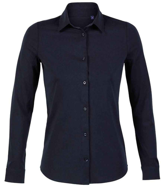 NEOBLU Ladies Balthazar Jersey Long Sleeve Shirt | Night Blue