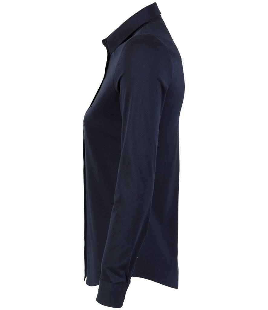 NEOBLU Ladies Balthazar Jersey Long Sleeve Shirt | Night Blue
