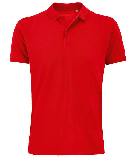 SOL'S Planet Organic Piqué Polo Shirt | Red