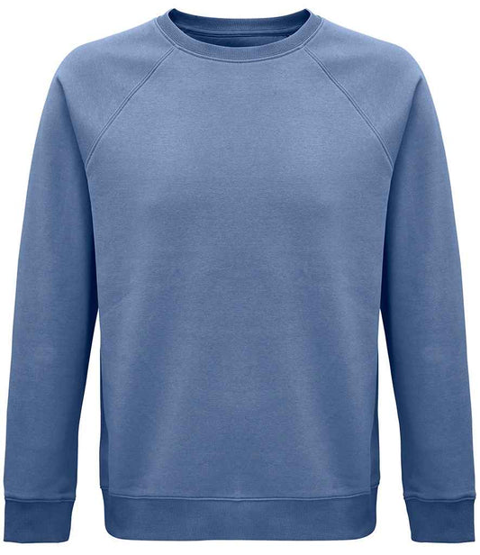 SOL'S Unisex Space Organic Raglan Sweatshirt | Blue