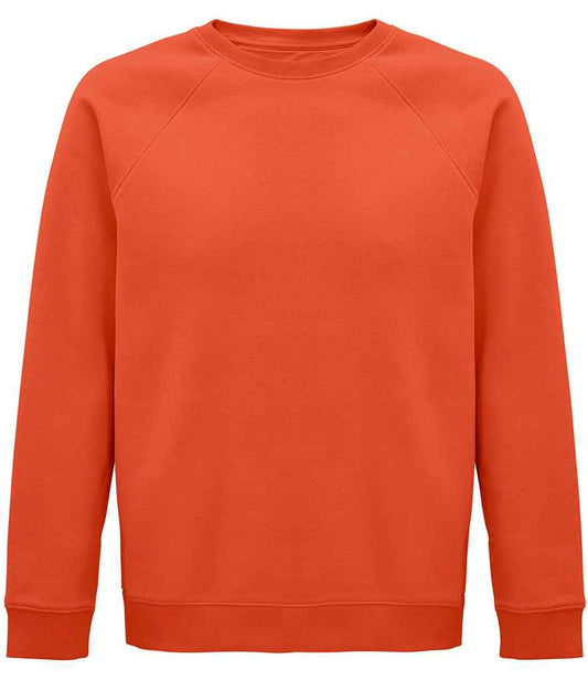 SOL'S Unisex Space Organic Raglan Sweatshirt | Burnt Orange