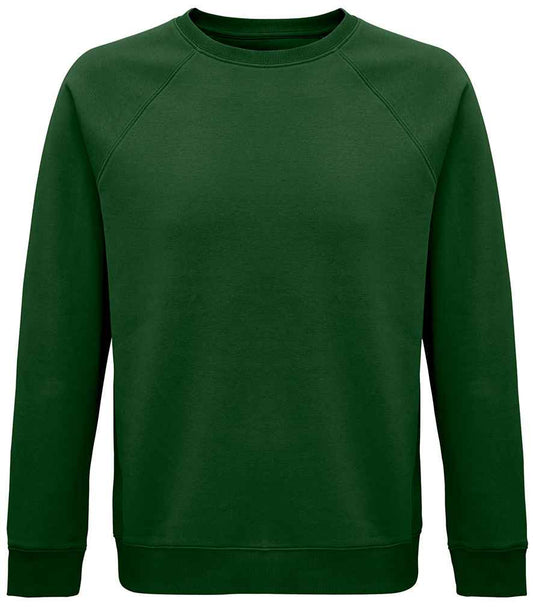 SOL'S Unisex Space Organic Raglan Sweatshirt | Bottle Green