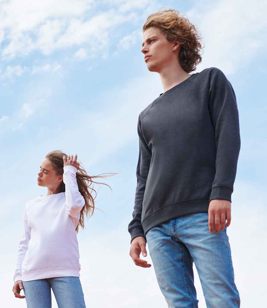 SOL'S Unisex Space Organic Raglan Sweatshirt | Charcoal Marl