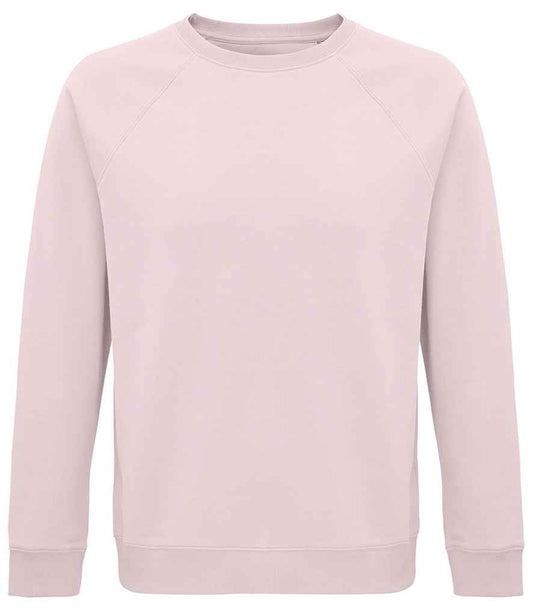 SOL'S Unisex Space Organic Raglan Sweatshirt | Pale Pink