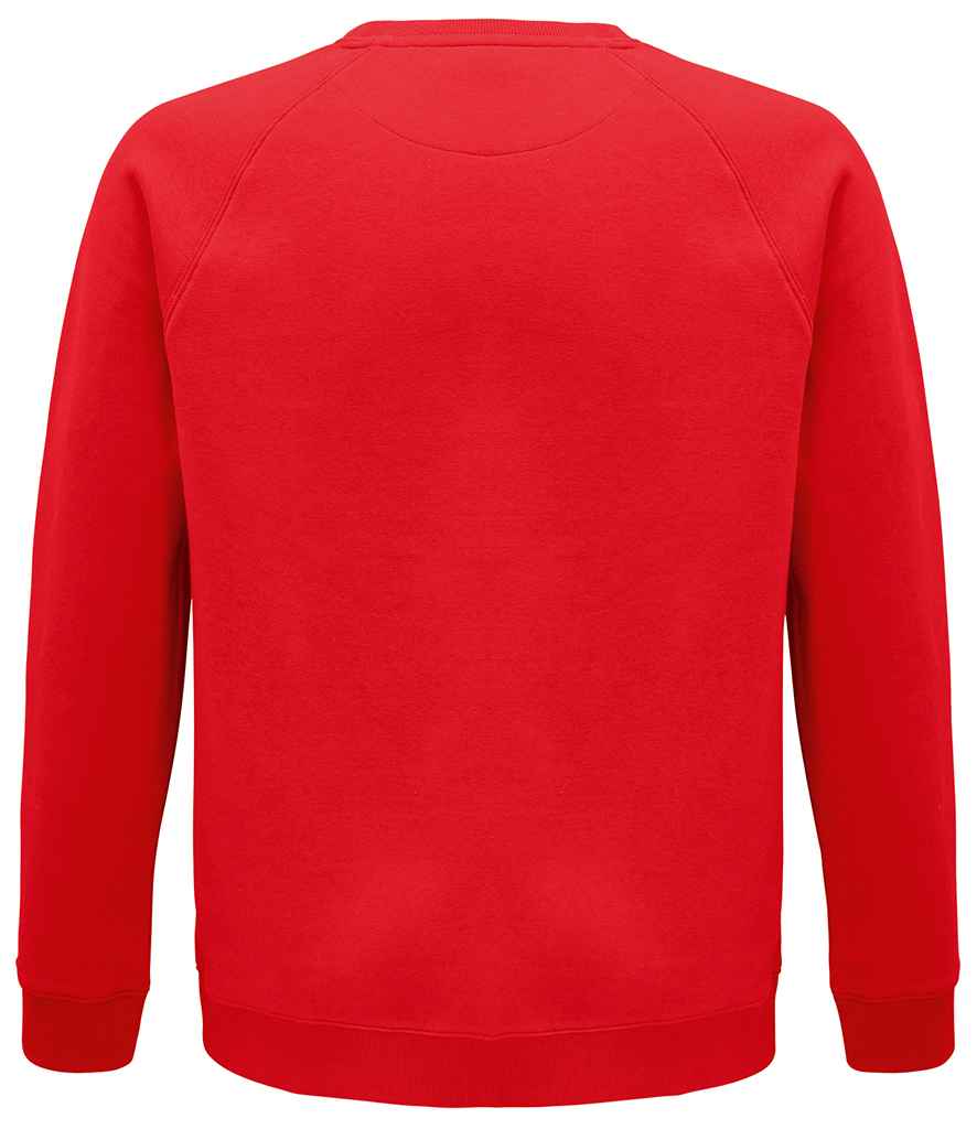 SOL'S Unisex Space Organic Raglan Sweatshirt | Red