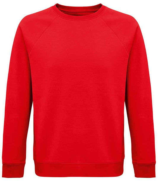 SOL'S Unisex Space Organic Raglan Sweatshirt | Red