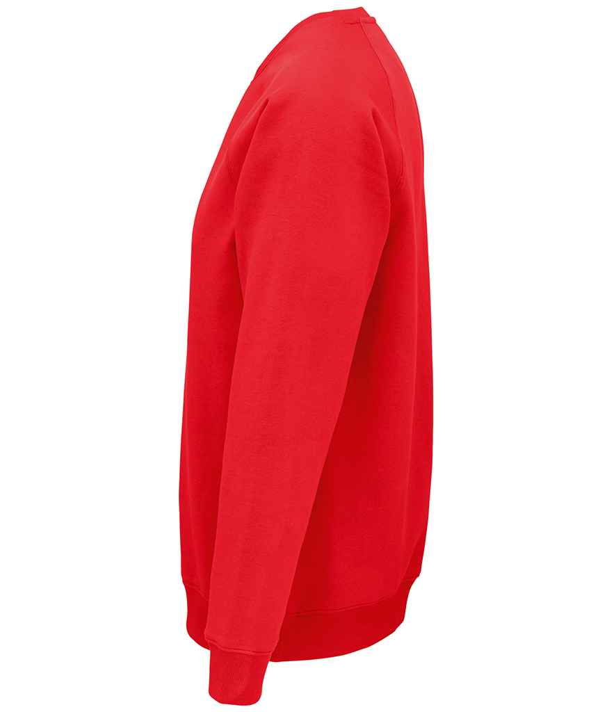 SOL'S Unisex Space Organic Raglan Sweatshirt | Red