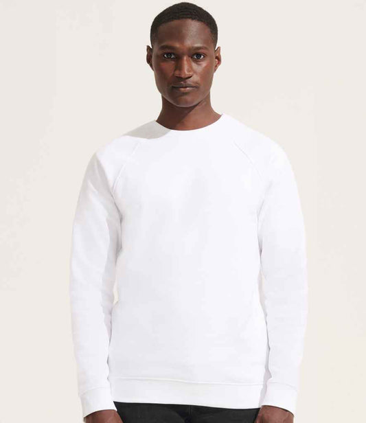 SOL'S Unisex Space Organic Raglan Sweatshirt | White