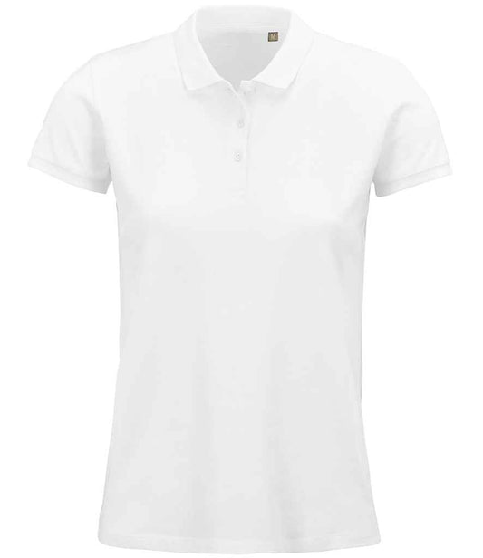 SOL'S Ladies Planet Organic Piqué Polo Shirt | White