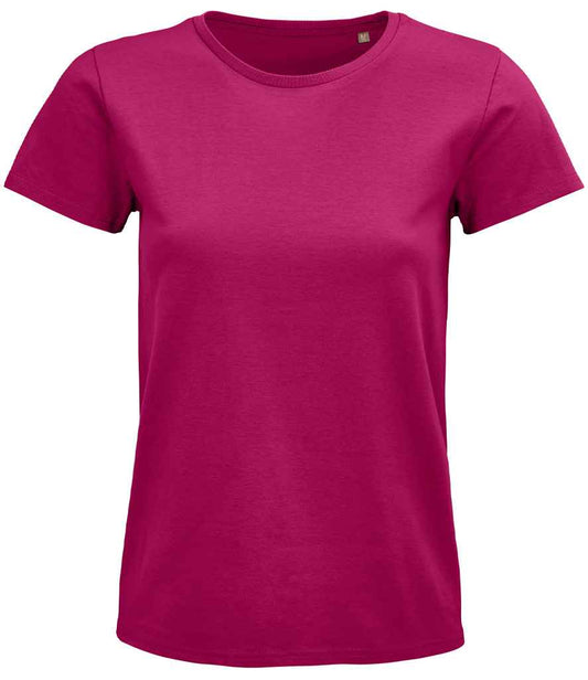 SOL'S Ladies Pioneer Organic T-Shirt | Fuchsia