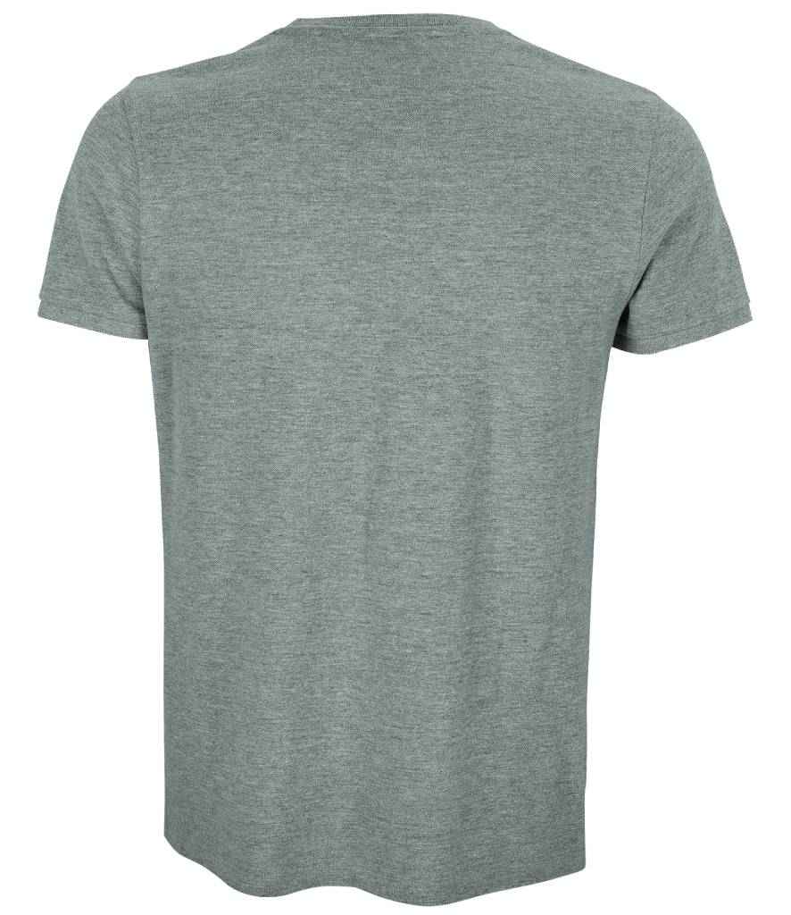 NEOBLU Unisex Loris Organic Piqué T-Shirt | Grey Marl