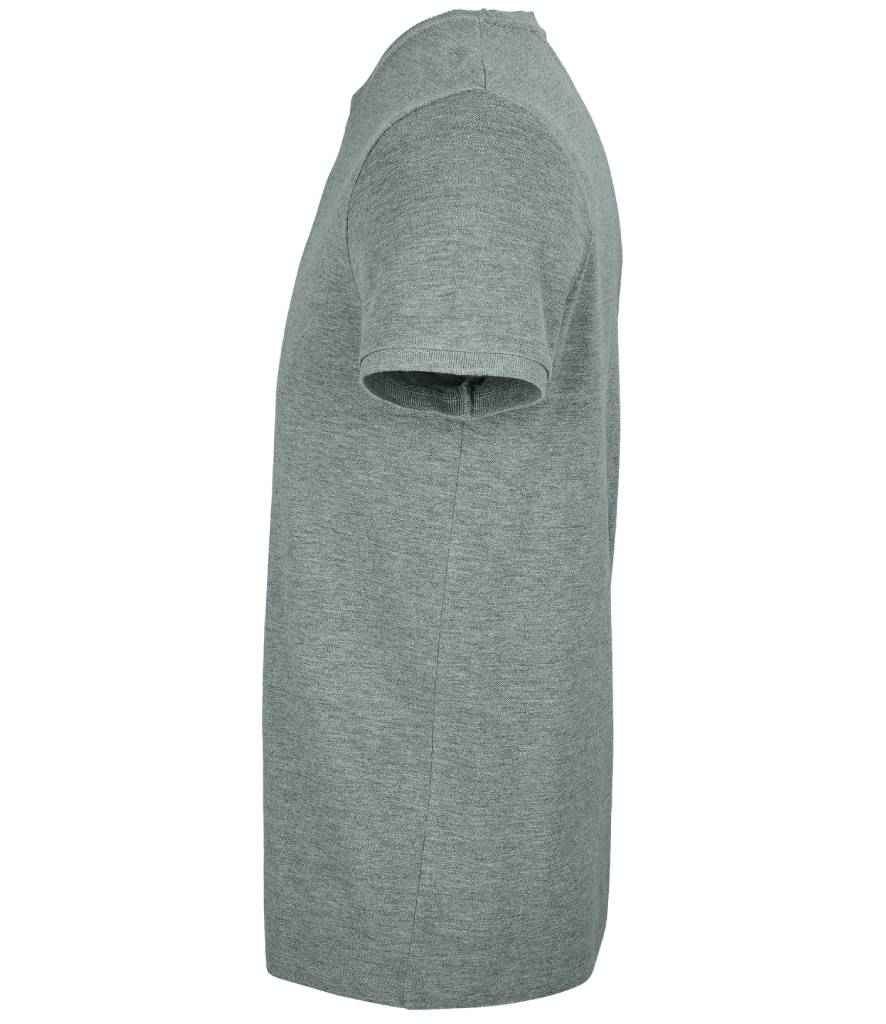 NEOBLU Unisex Loris Organic Piqué T-Shirt | Grey Marl