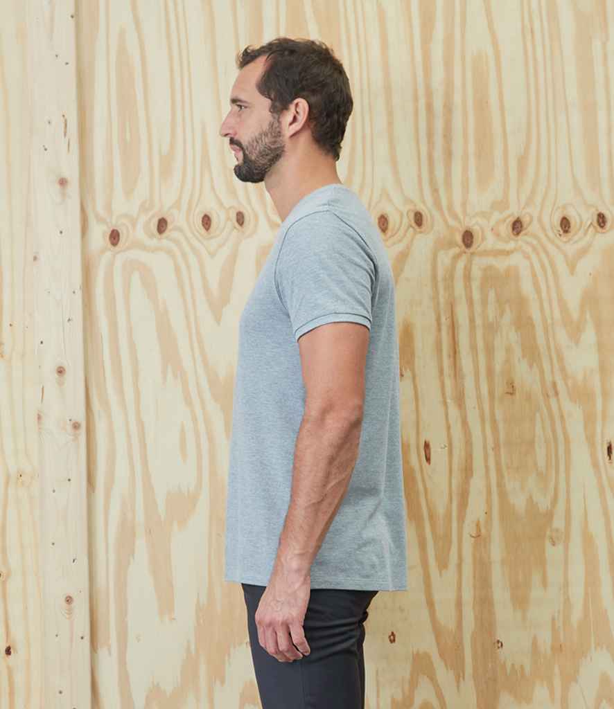 NEOBLU Unisex Loris Organic Piqué T-Shirt | Grey Marl