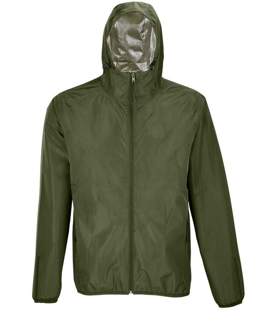 NEOBLU Unisex Andrea Waterproof Windbreaker Jacket | Deep Khaki