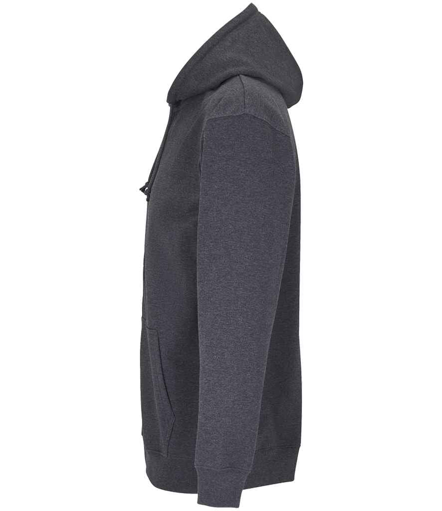 SOL'S Unisex Carter Full Zip Hoodie | Charcoal Marl