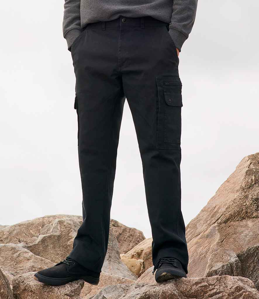 SOL'S Docker Stretch Cargo Trousers | Black