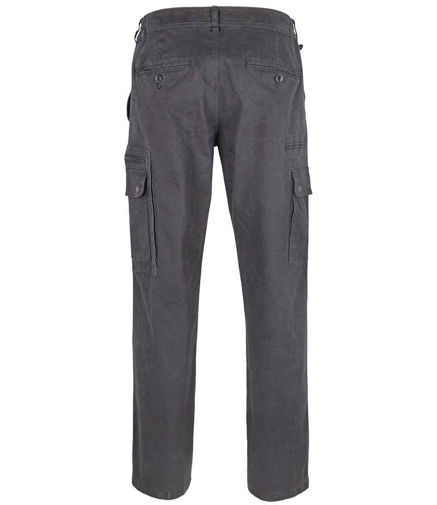 SOL'S Docker Stretch Cargo Trousers | Dark Grey