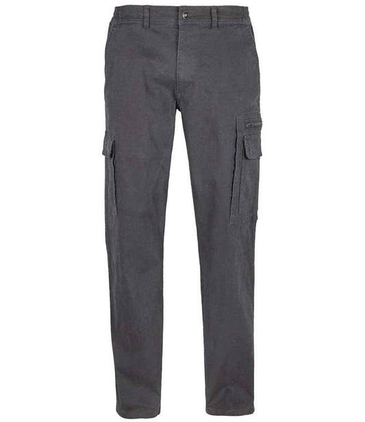 SOL'S Docker Stretch Cargo Trousers | Dark Grey