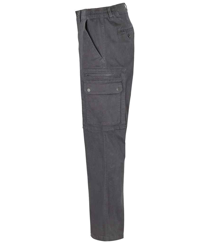 SOL'S Docker Stretch Cargo Trousers | Dark Grey