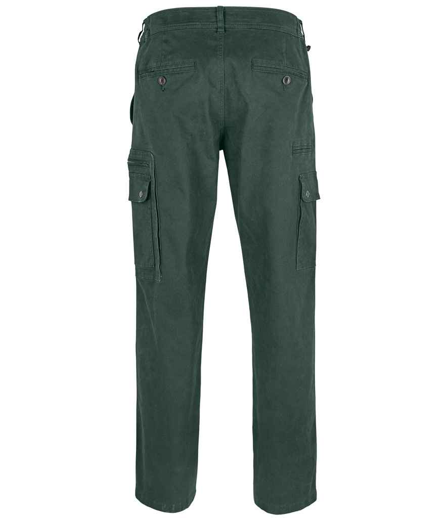 SOL'S Docker Stretch Cargo Trousers | Forest Green