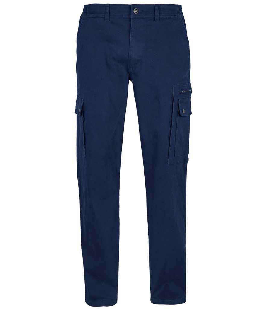 SOL'S Docker Stretch Cargo Trousers | Navy