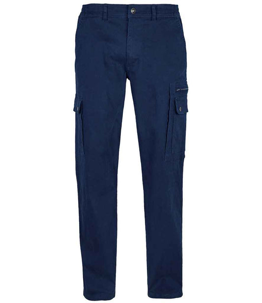 SOL'S Docker Stretch Cargo Trousers | Navy