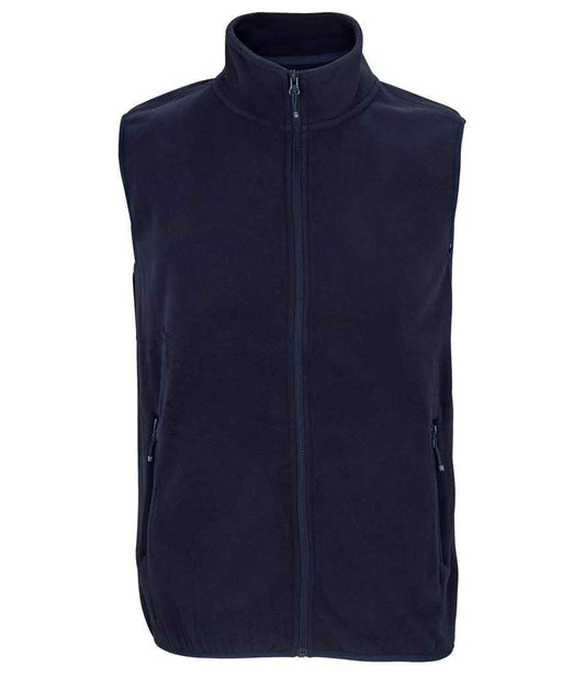 SOL'S Unisex Factor Recycled Micro Fleece Bodywarmer | Navy