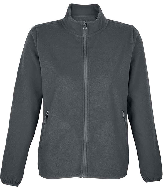 SOL'S Ladies Factor Recycled Micro Fleece Jacket | Charcoal