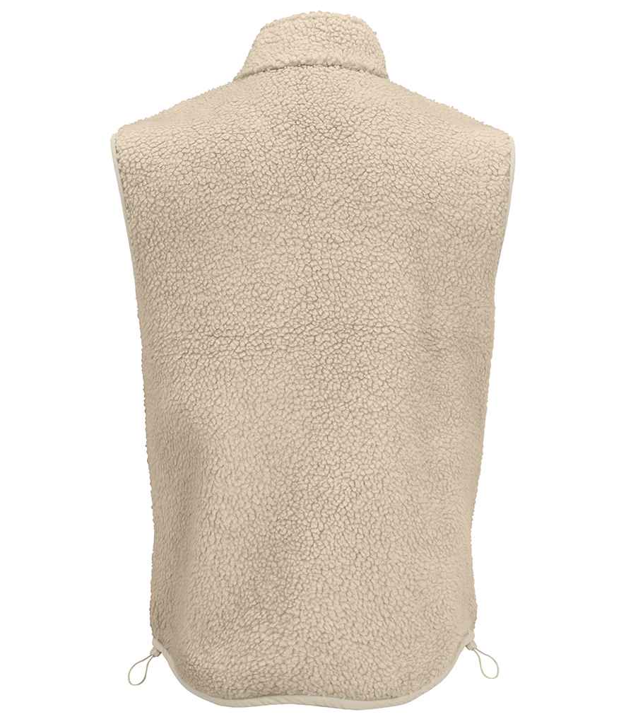 SOL'S Unisex Fury Sherpa Bodywarmer | Shear Beige/Beige