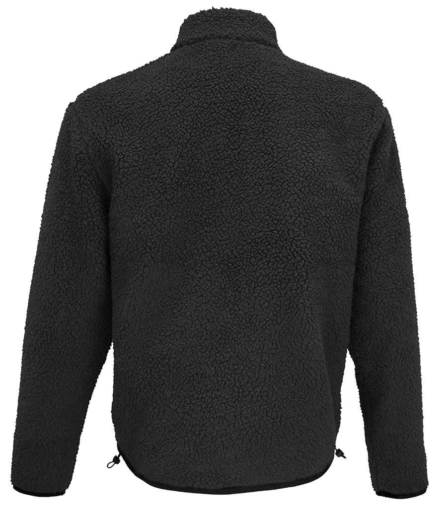 SOL'S Unisex Fury Sherpa Jacket | Carbon Grey/Black