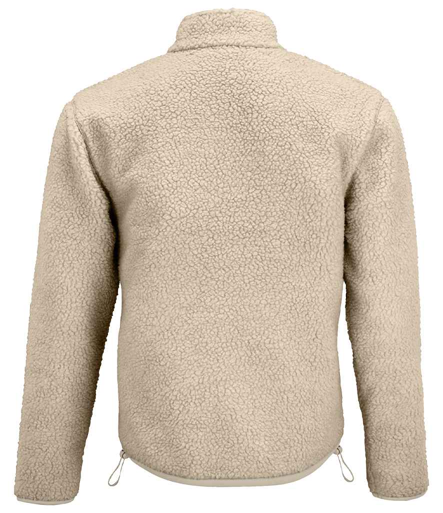 SOL'S Unisex Fury Sherpa Jacket | Shear Beige/Beige