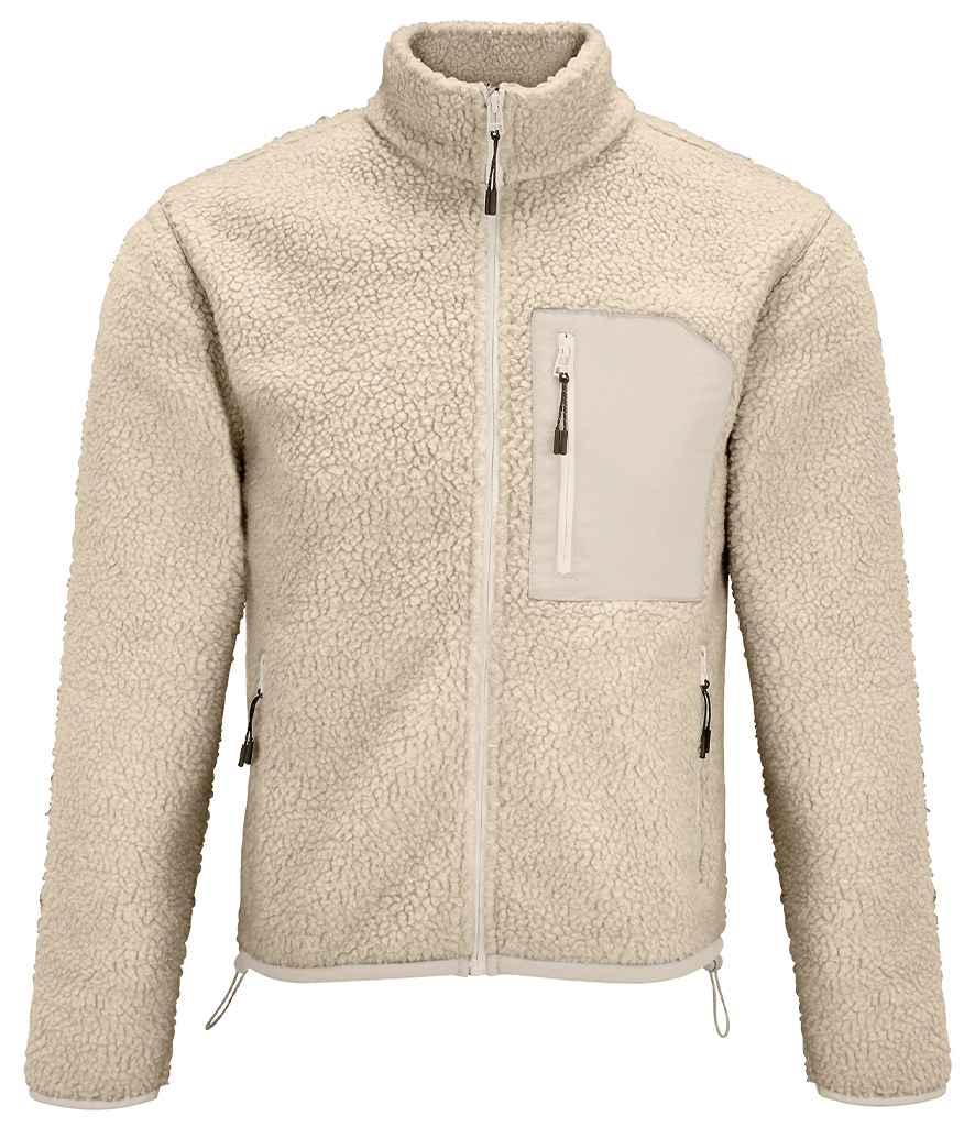 SOL'S Unisex Fury Sherpa Jacket | Shear Beige/Beige