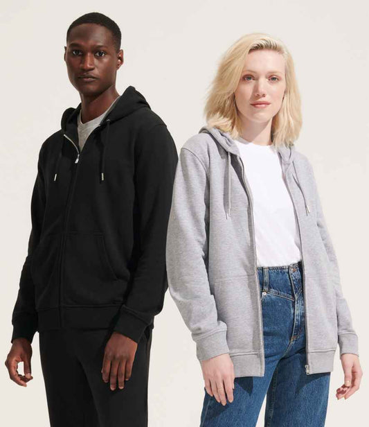 SOL'S Unisex Calipso Eco-Friendly Full Zip Hoodie | Black