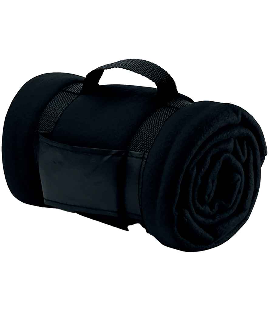 SOL'S Stavenger Plaid Fleece Blanket | Black