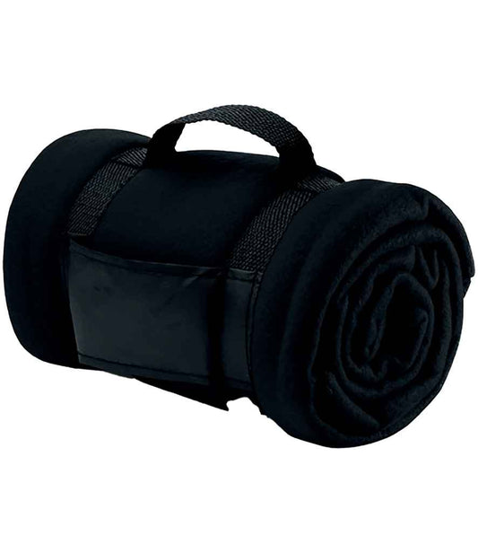 SOL'S Stavenger Plaid Fleece Blanket | Black